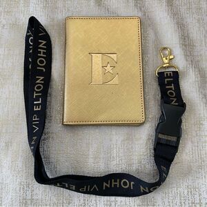 Sir ELTON JOHN Final YELLOW BRICK ROAD TOUR Passport Holder & VIP Lanyard